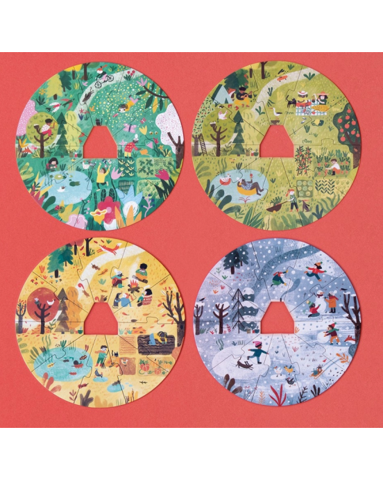 Londji A Home for Nature - 4 x 10 pcs - Four Seasons Puzzle LON-PZ587